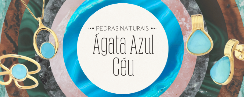 Ágata Azul Céu