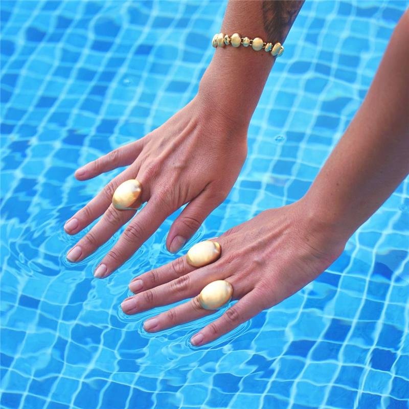 Anel Oval Acetinado