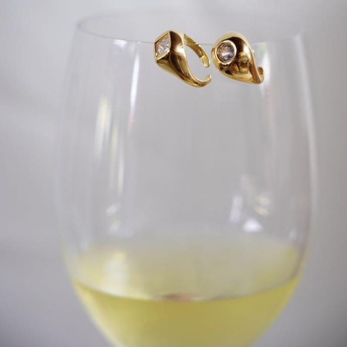 Anel Dedo Mínimo Zircônia Quadrada