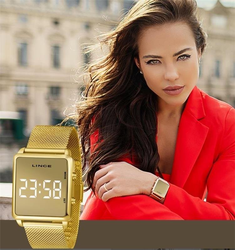 Relógio Lince Feminino Digital MDG4619L BXKX