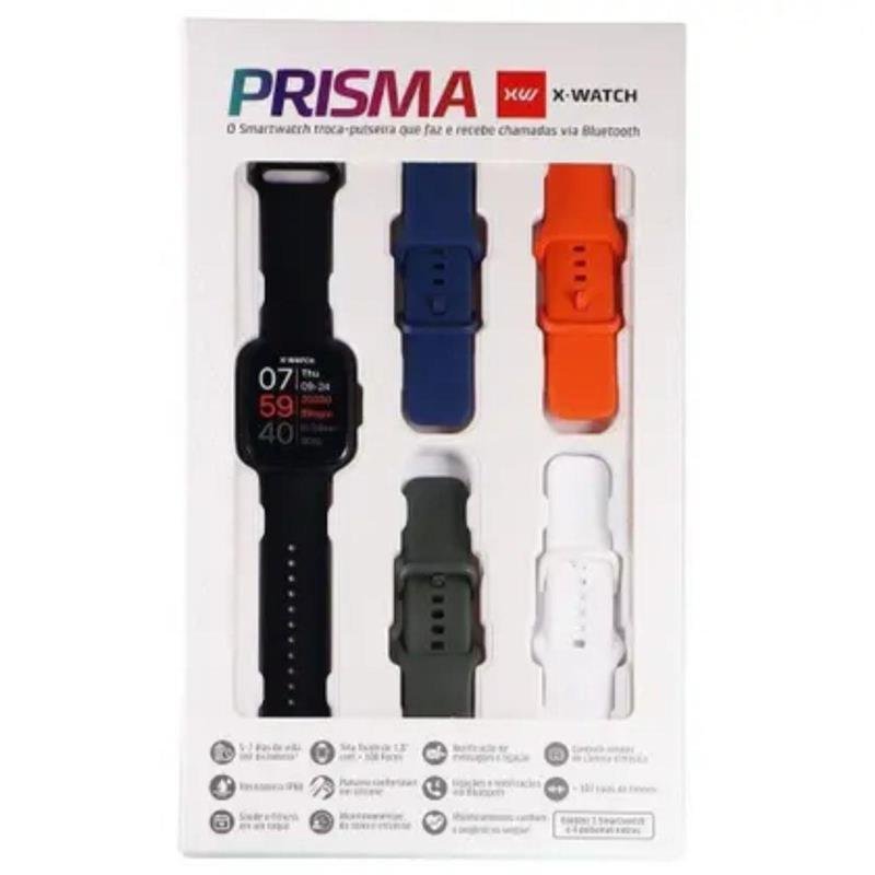 Relógio Unissex Smartwatch Watch Preto Troca Pulseira XSWUQPI003A K0KZPX