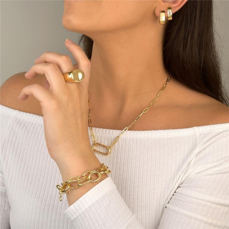 Brinco Argola Click Oval M