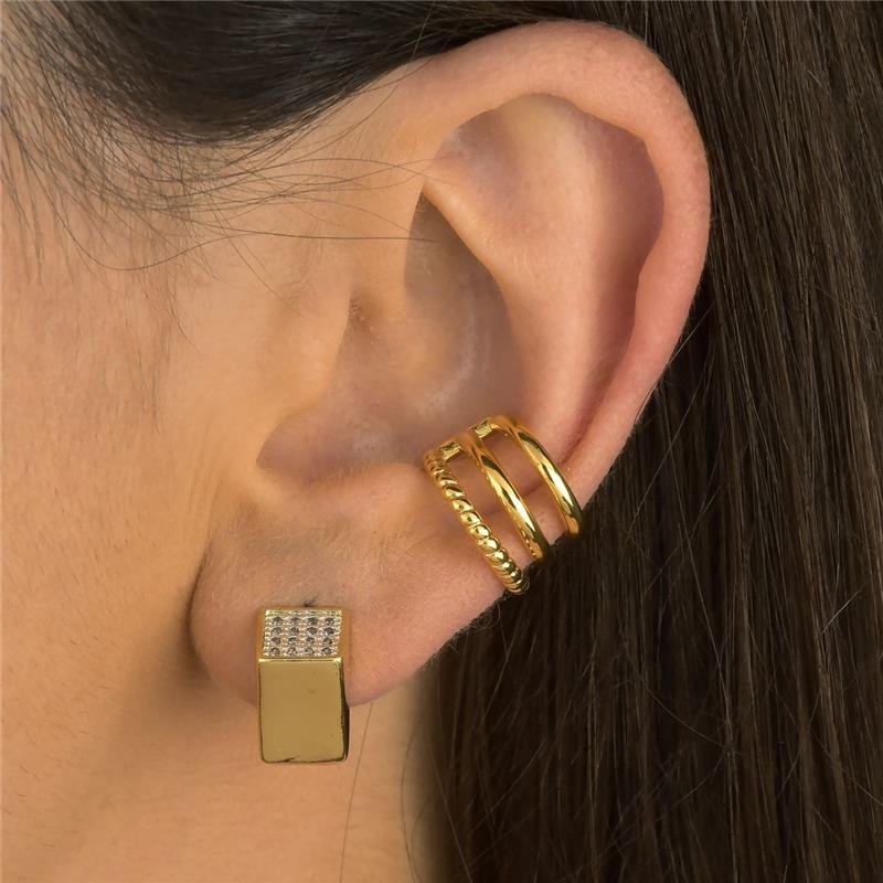 Brinco Pirâmide Elegance