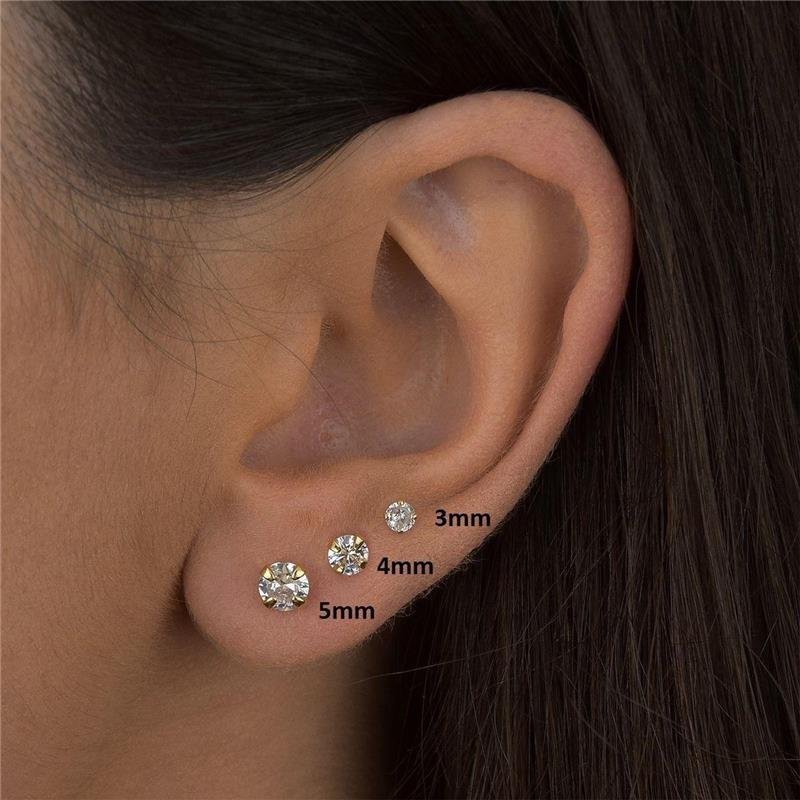 Brinco Ponto De Luz 4 mm