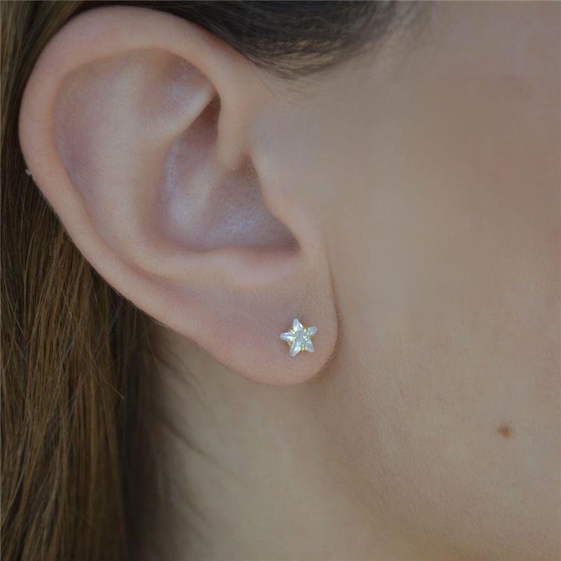 Brinco Segundo Furo Estrela 6mm
