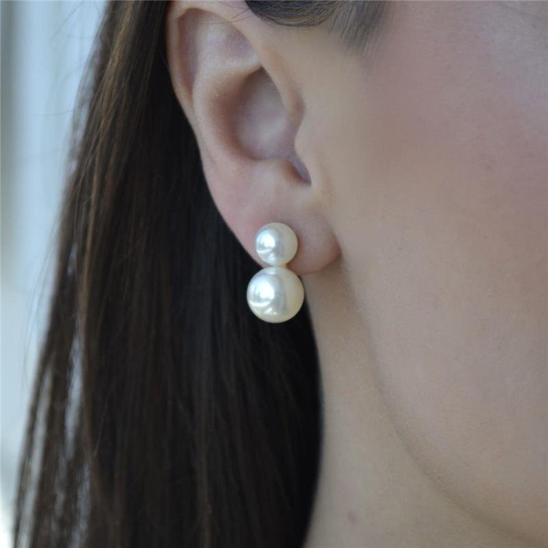 Brinco Duo Pérola Shell