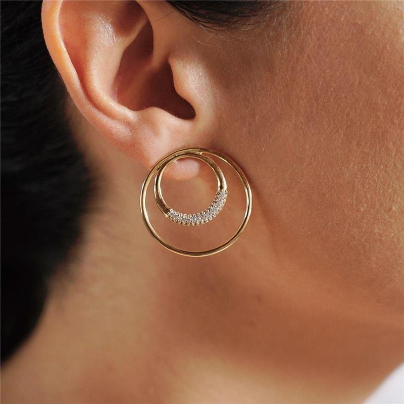 Brinco Argola Dupla Cravejada