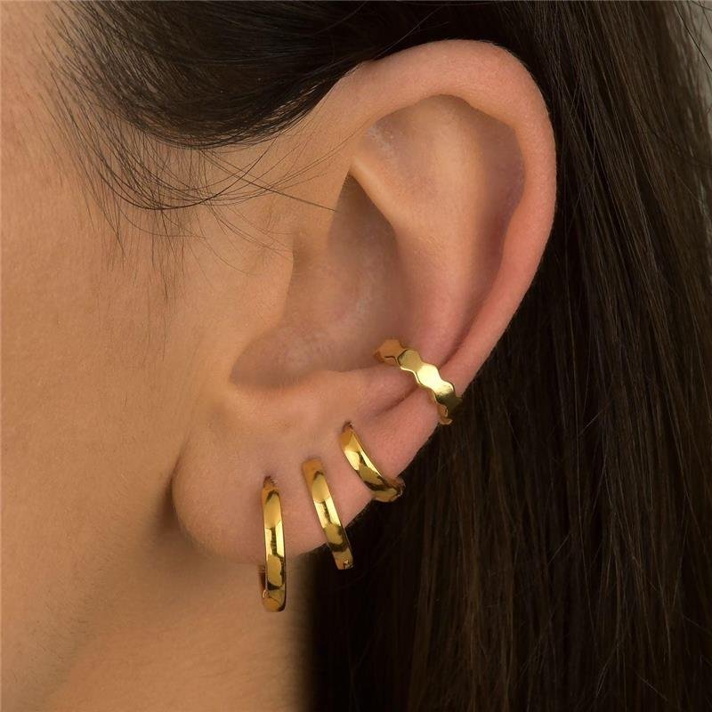 Brinco Piercing Ondulado