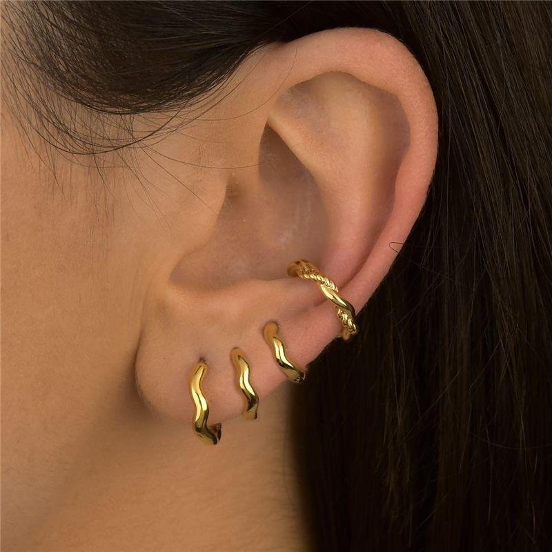 Brinco Piercing Ondulado