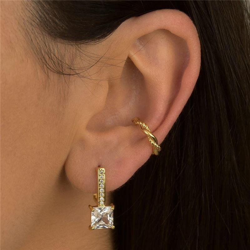 Brinco Shine Aste e Cristal 