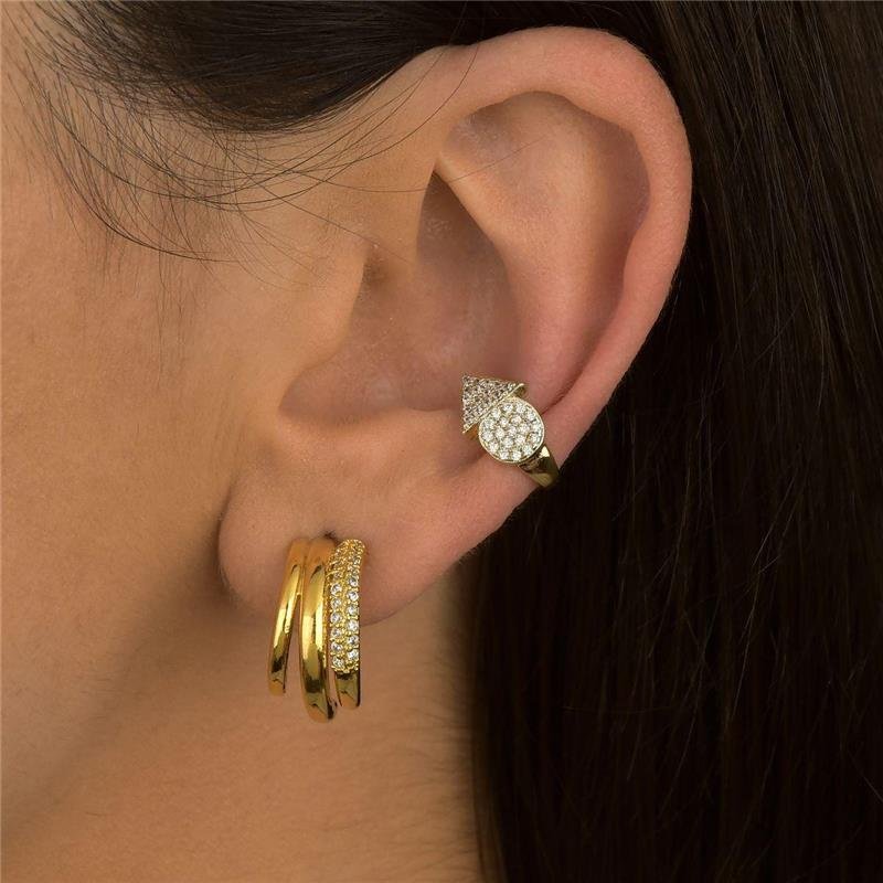 Brinco Argolinha Três Fios