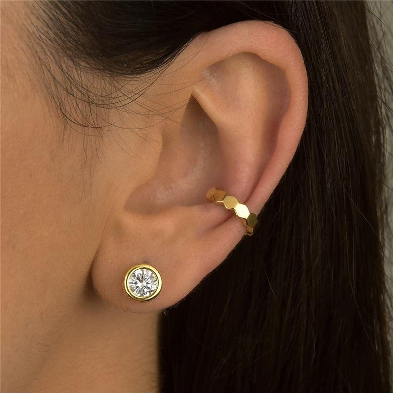 Brinco Ponto de Luz Cristal 8mm