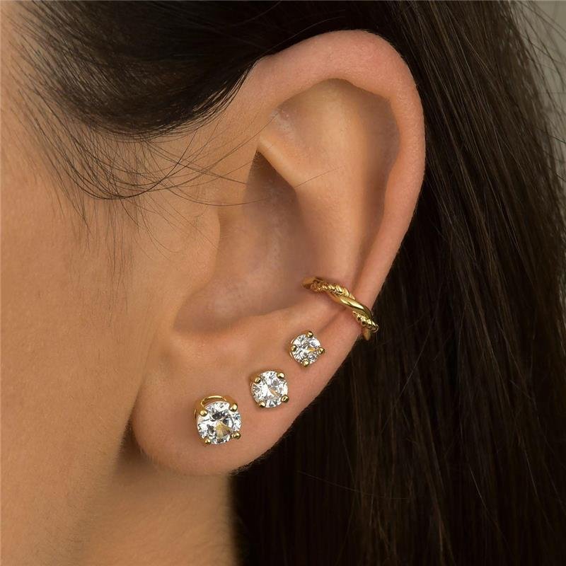 Brinco Trio de Pontos de Luz