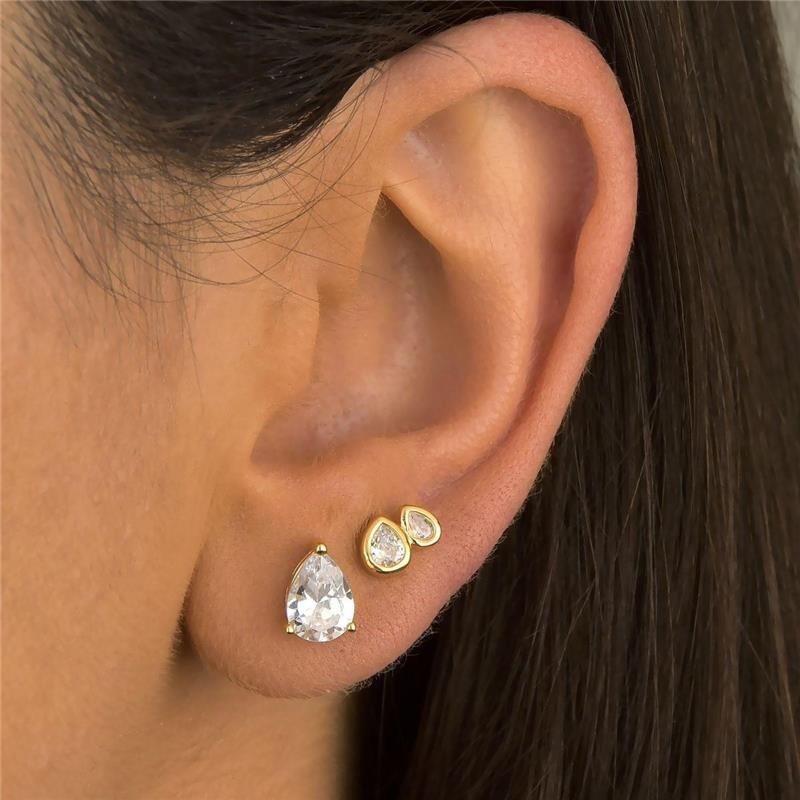 Brinco Gota de Cristal