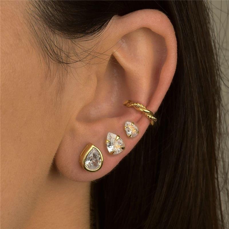 Brinco Elegance Trio de Gotinhas