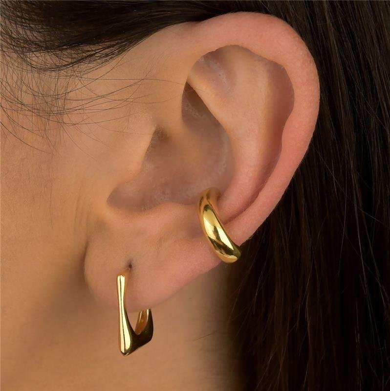 Brinco Argola Geométrica