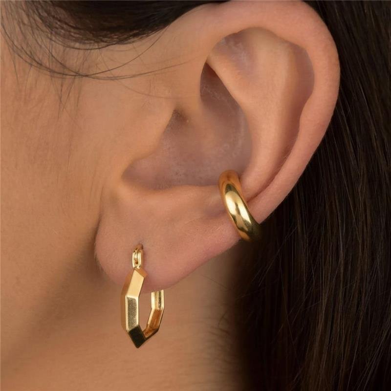 Brinco Argola Geométrica