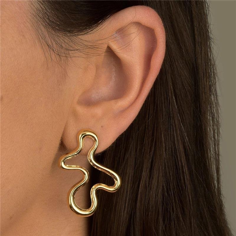 Brinco Abstract Gold