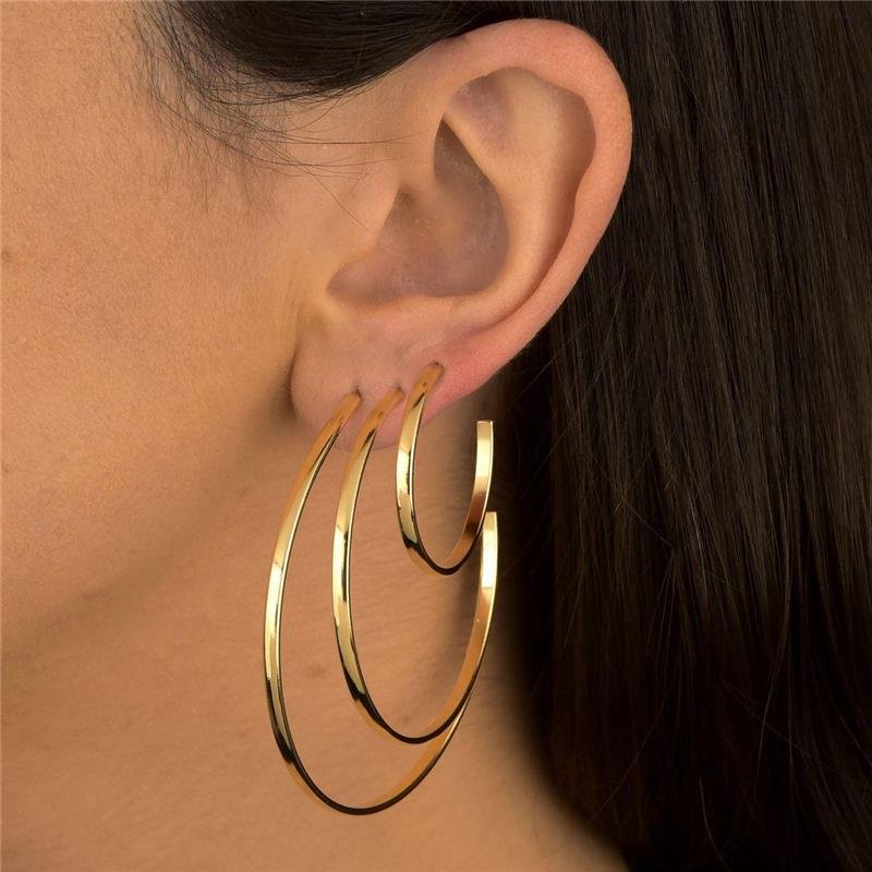 Argola Lisa Gold 4,5cm