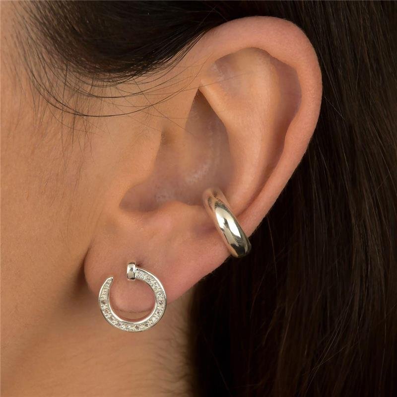 Brinco Prata Leve Argola Prego