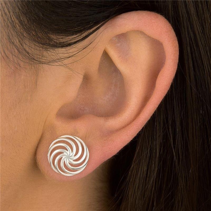 Brinco Prata Legítima Espiral