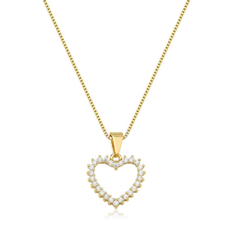 Conjunto Coração Cravejado