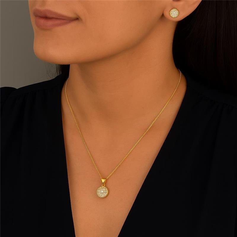 Conjunto Redondo Cravejado