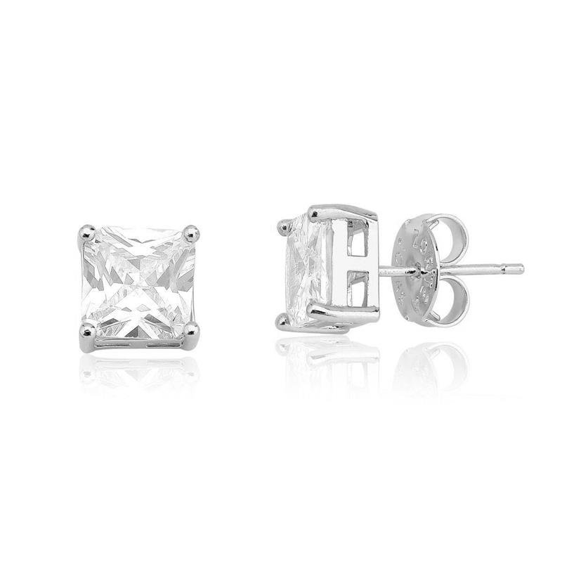 Conjunto Prata Leve Quadrado