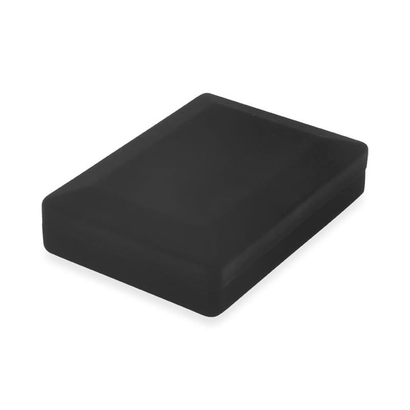 Caixa Veludo Preto Para Colar e Brinco 9x12