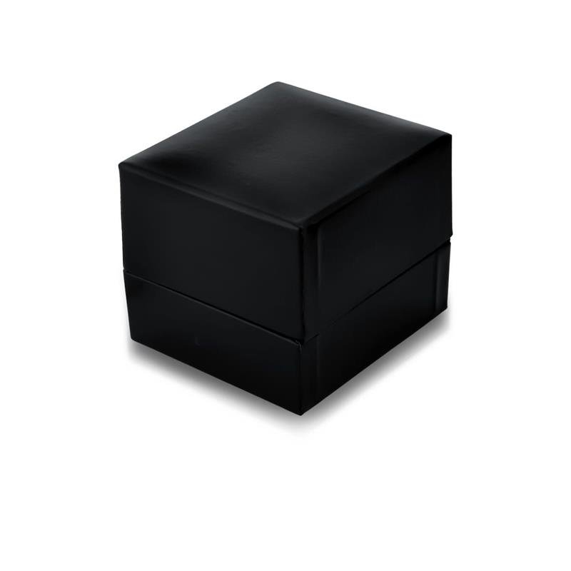 Caixa Courino Preta Para Anel
