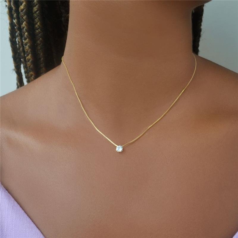 Colar Choker Ponto De Luz 5 mm 35 Cm