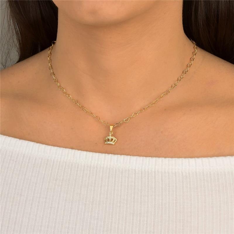 Colar Coroa Real Cravejada