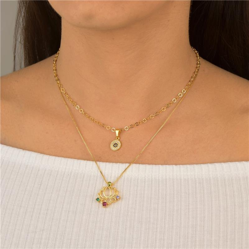 Colar Choker Pingente Olho Grego