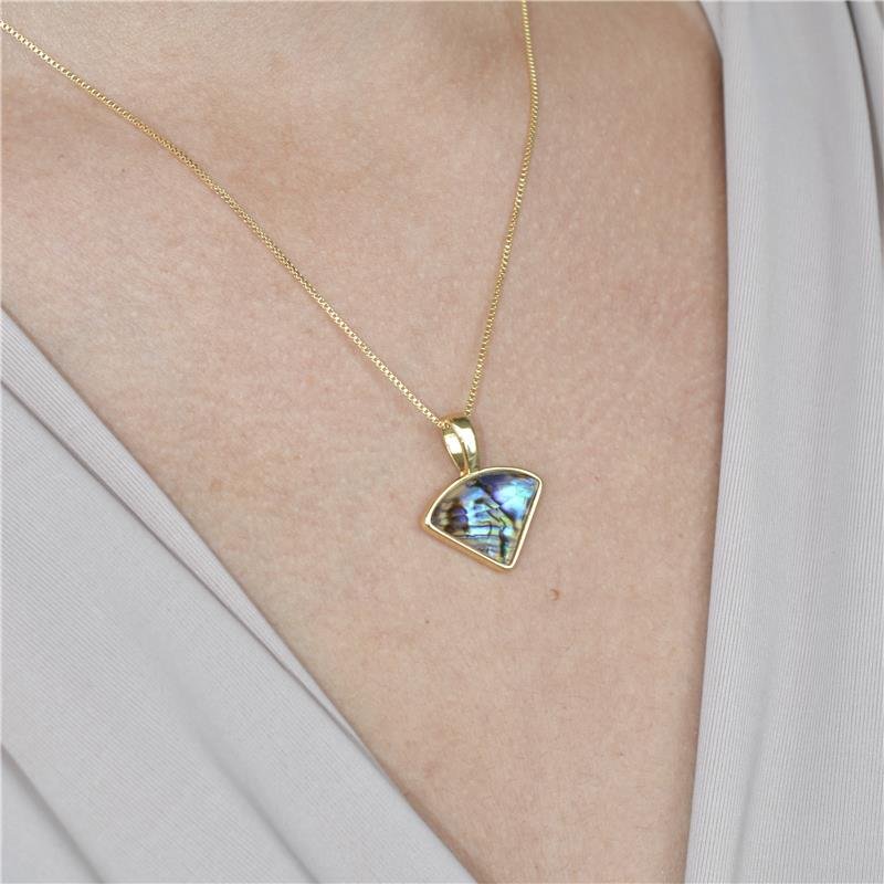 Colar Triângulo Abalone