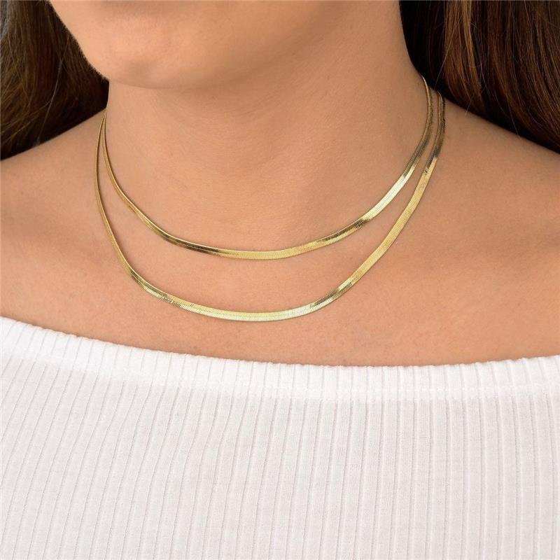 Colar Choker Malha Fita 40cm 3mm