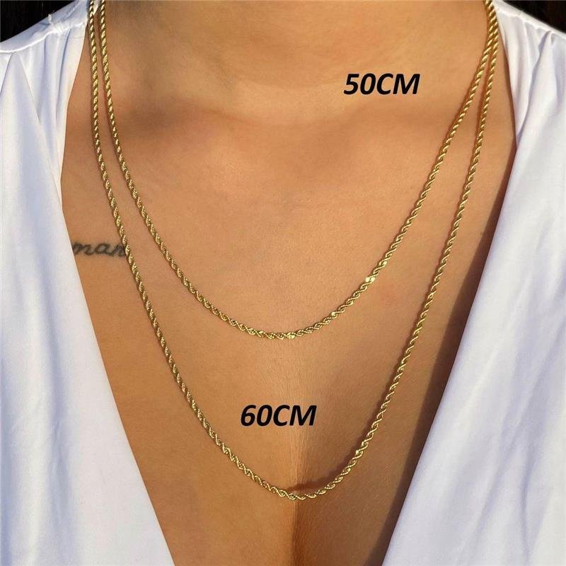 Colar Trança Baiana 60 cm