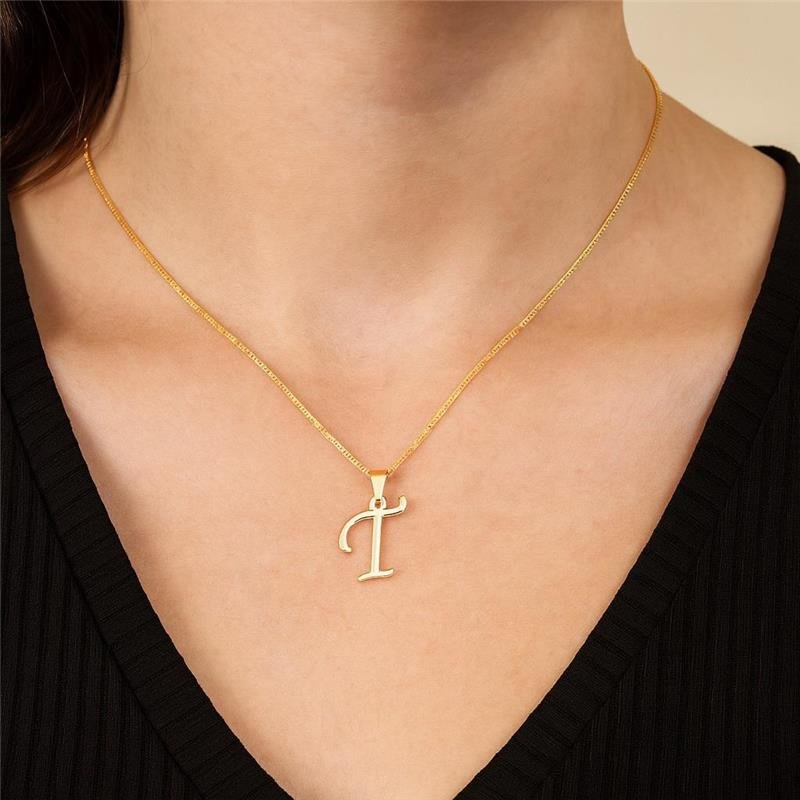 Colar Pingente letra T