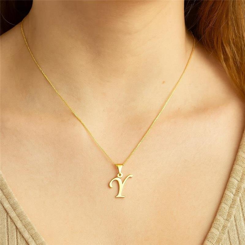 Colar Pingente letra Y