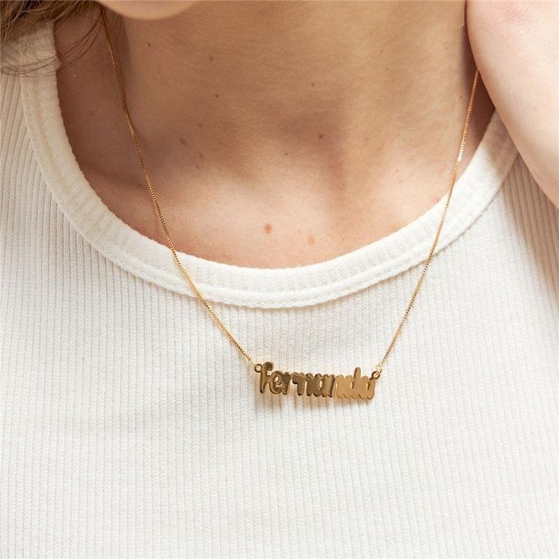 Colar Personalizado Nome Até 9 Letras