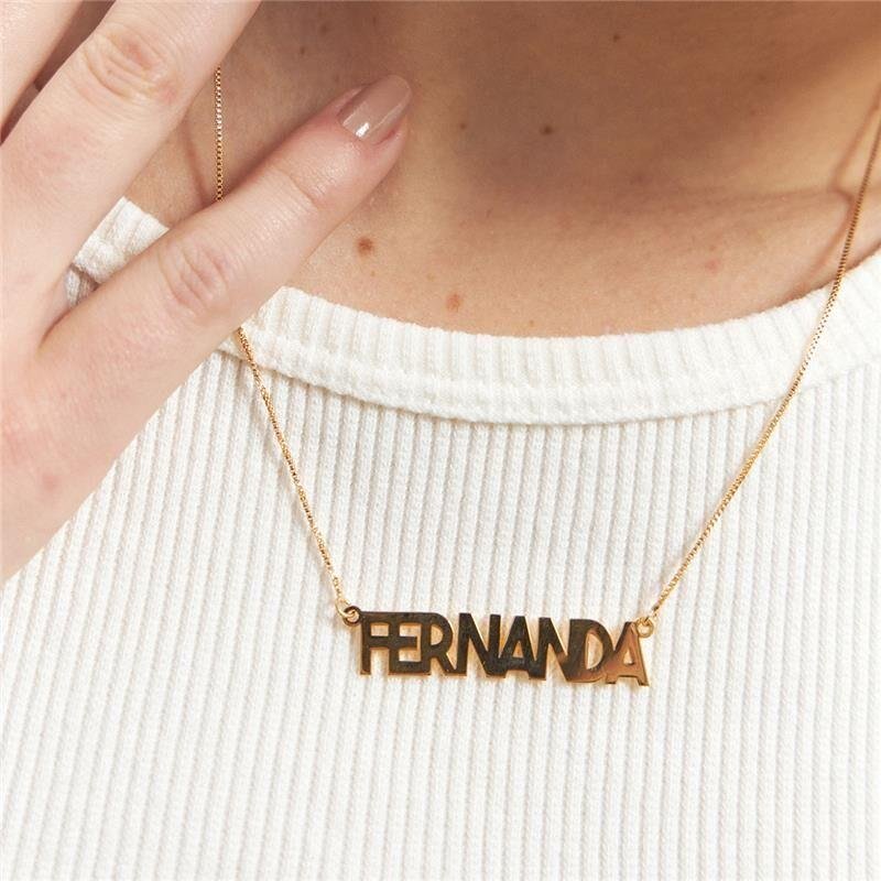 Colar Personalizado Nome Até 9 Letras
