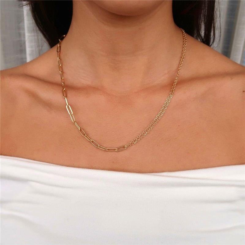 Colar Elos Retangulares 50cm