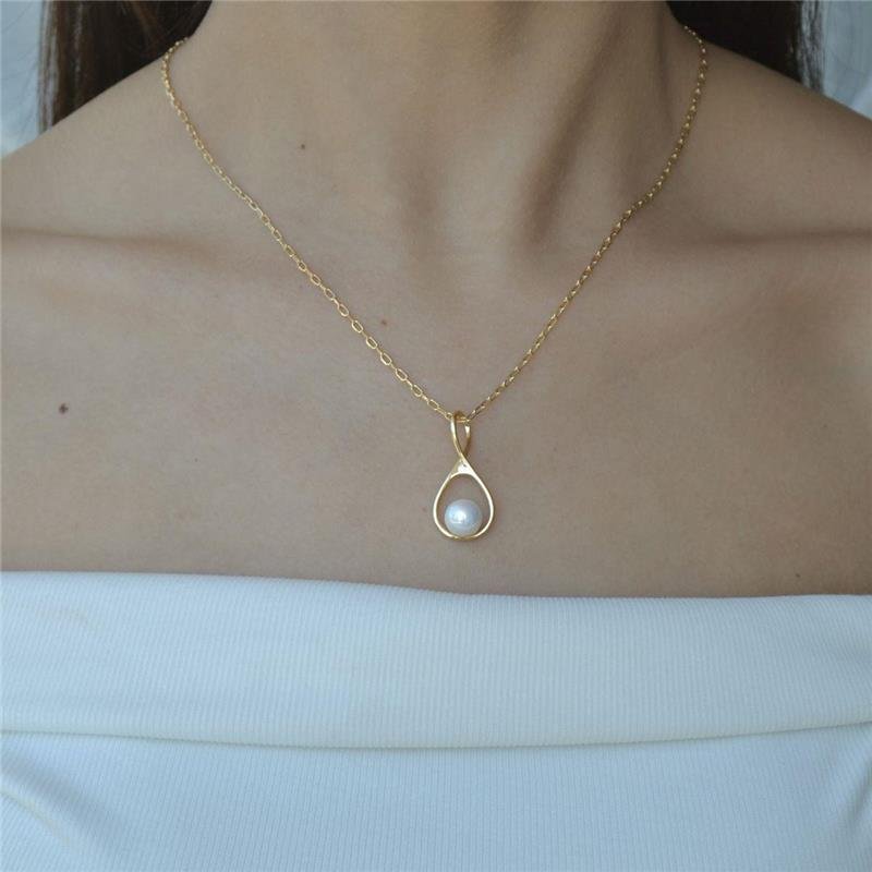 Colar Gota Pérola Shell