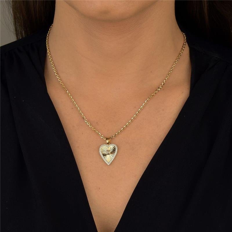 Colar Coração Luxo