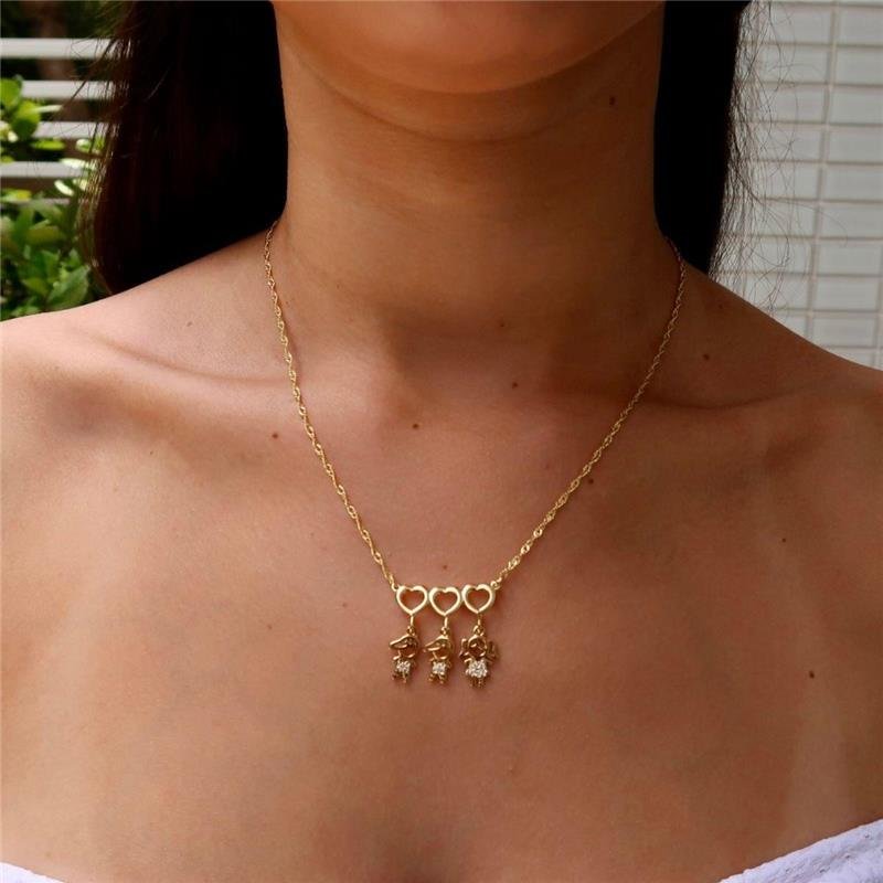 Colar Filhos Dois Meninos e Uma Menina