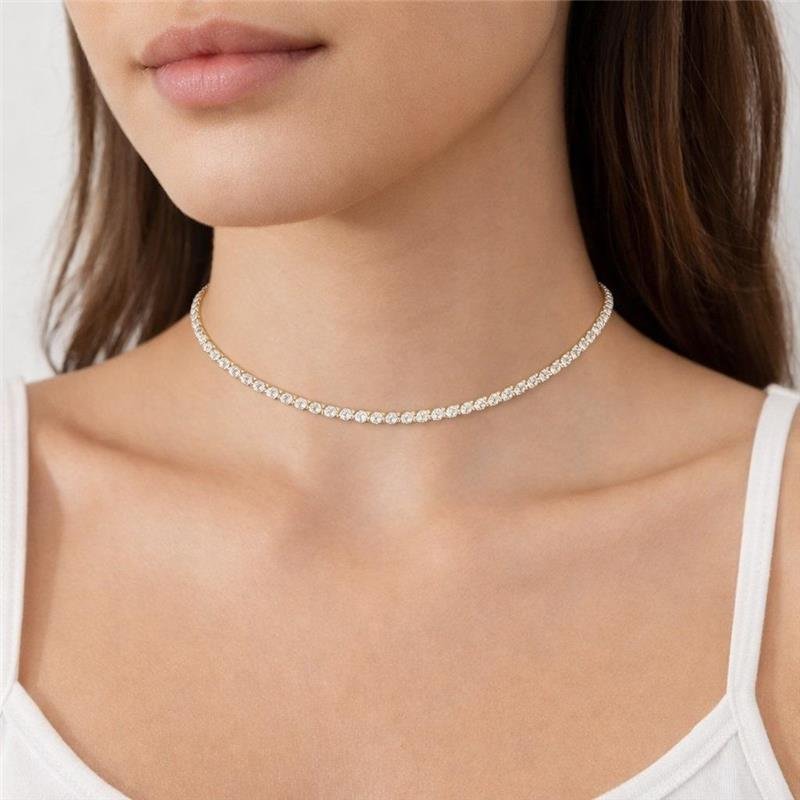 Colar Choker Riviera 35cm