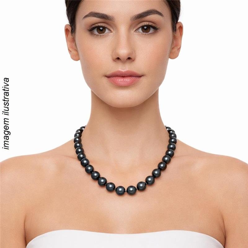 Colar Pérolas Black Lux