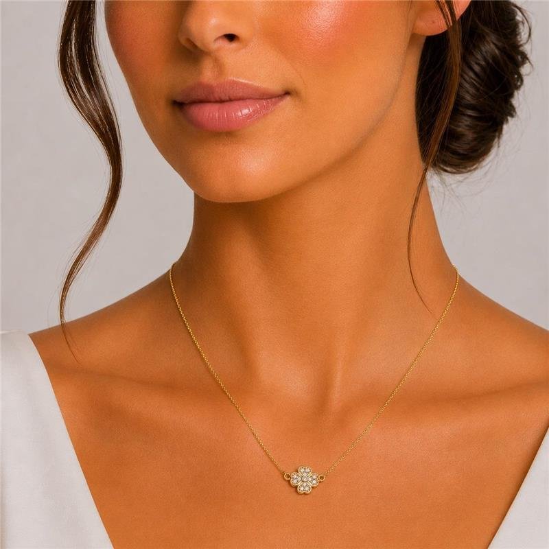 Choker Trevo Cravejado