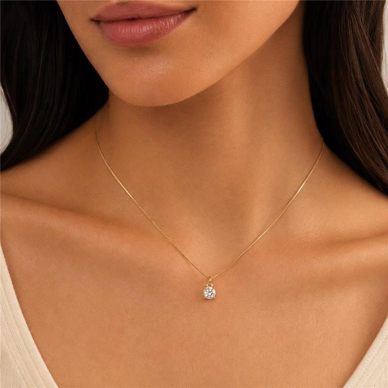 Colar Moissanite 5mm