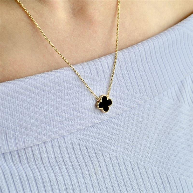 Colar Inspiração Trevo Black