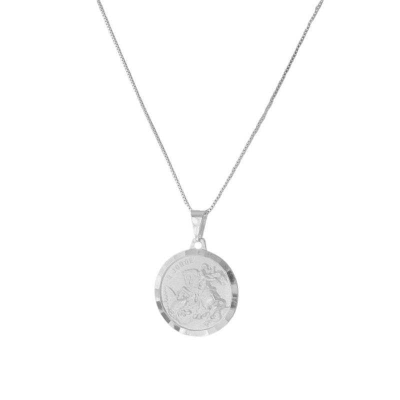 Colar Medalha Grande São Jorge